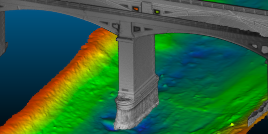 3D Mechanical Scanning Sonar data can be combined with other datasets